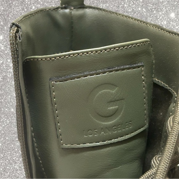 Guess Olive Green Combat Boots w/ Silver Buckle size 8.5 - Picture 8 of 10